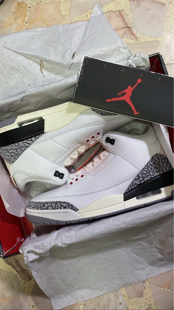 Jordan 3 deals white cement price