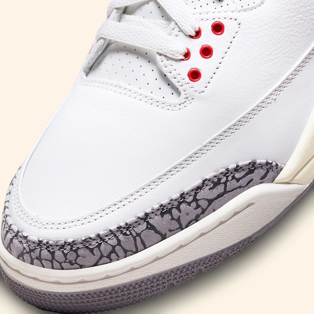Rematched Air Jordan 3 White Cement Reimagined Men s Fashion