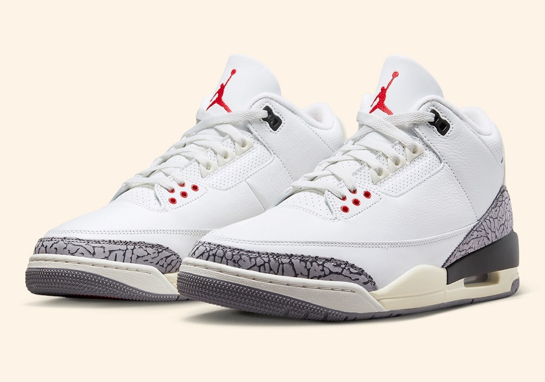 Rematched Air Jordan 3 White Cement Reimagined Men s Fashion