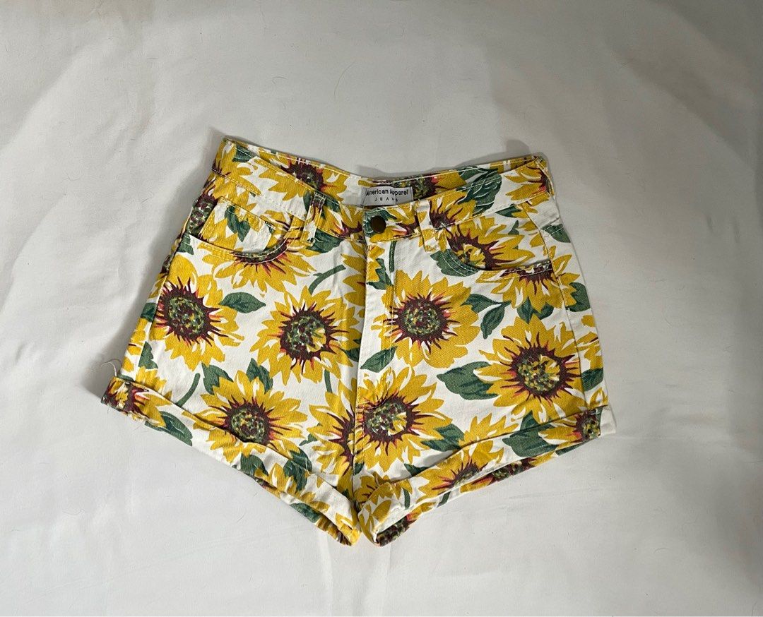American Apparel Sunflower Shorts Women s Fashion Bottoms