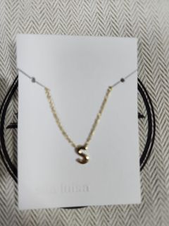 Ana luisa S字母頸鏈全新64208958551681110