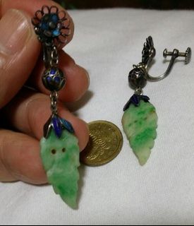 Antique Jade A Earring