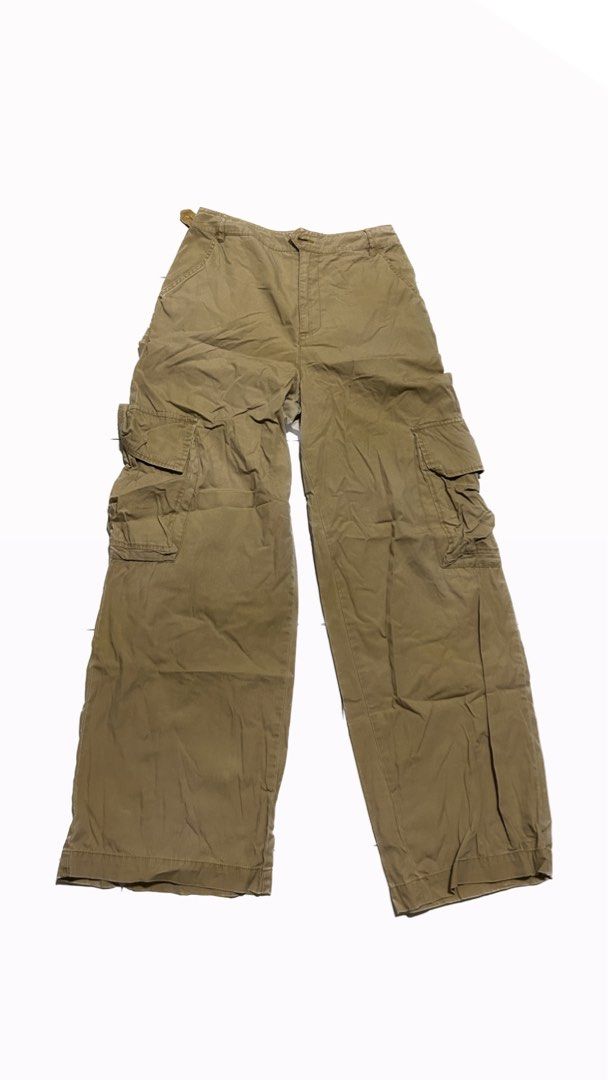 asos baggy cargo khaki pants, Women's Fashion, Bottoms, Jeans