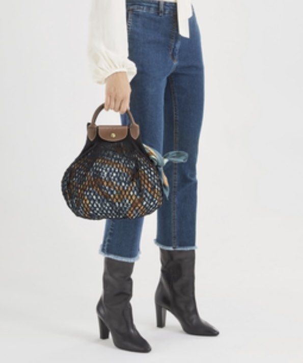 Longchamp LE PLIAGE FILET XS網袋連Zara scarf, 名牌, 手袋及銀包- Carousell