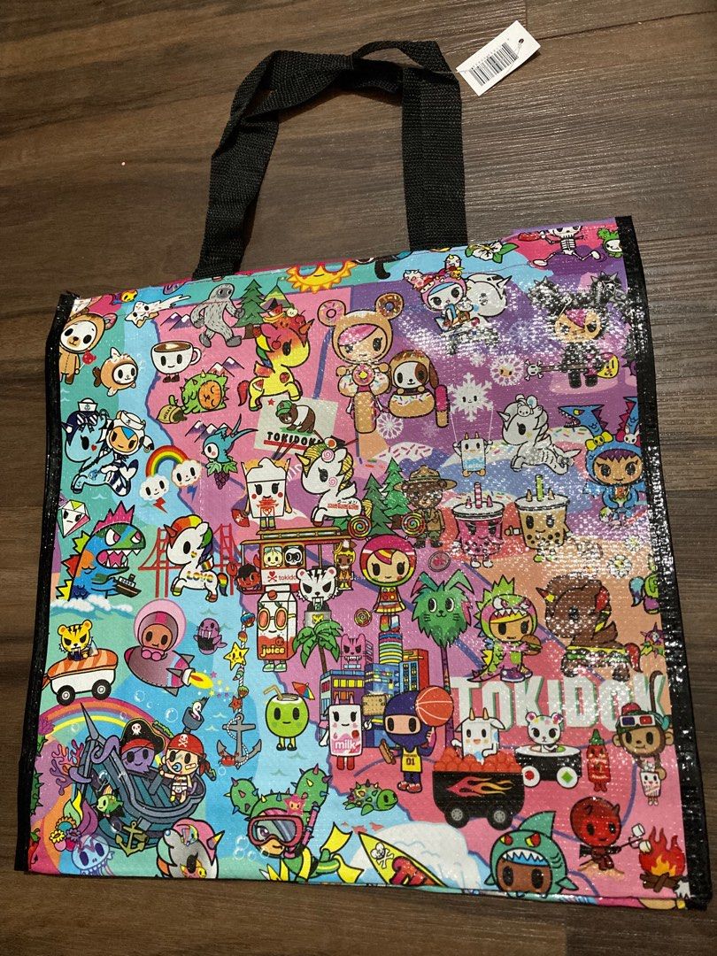 Authentic Tokidoki Shopping Bag (Category: Tote Bags) located in Quezon City. Submitted by g0bblyg33kd0m (Listing ID 1220964031, Image 2). Description: 🛍️ Authentic Tokidoki Shopping Bag 🏷️ PRICE: ₱ 800 ✨BNWT 📌Guaranteed Authentic: Tokidoki Brand 📏 Approximate Measurements: 14 and 1/2” x 14 and 1/2” x 4 and 1/2 inch 🔴 Reason for Selling: Decluttering 💳 Payment: GCash 📸 Actual photos used 📩 DM for close-ups or videos! .