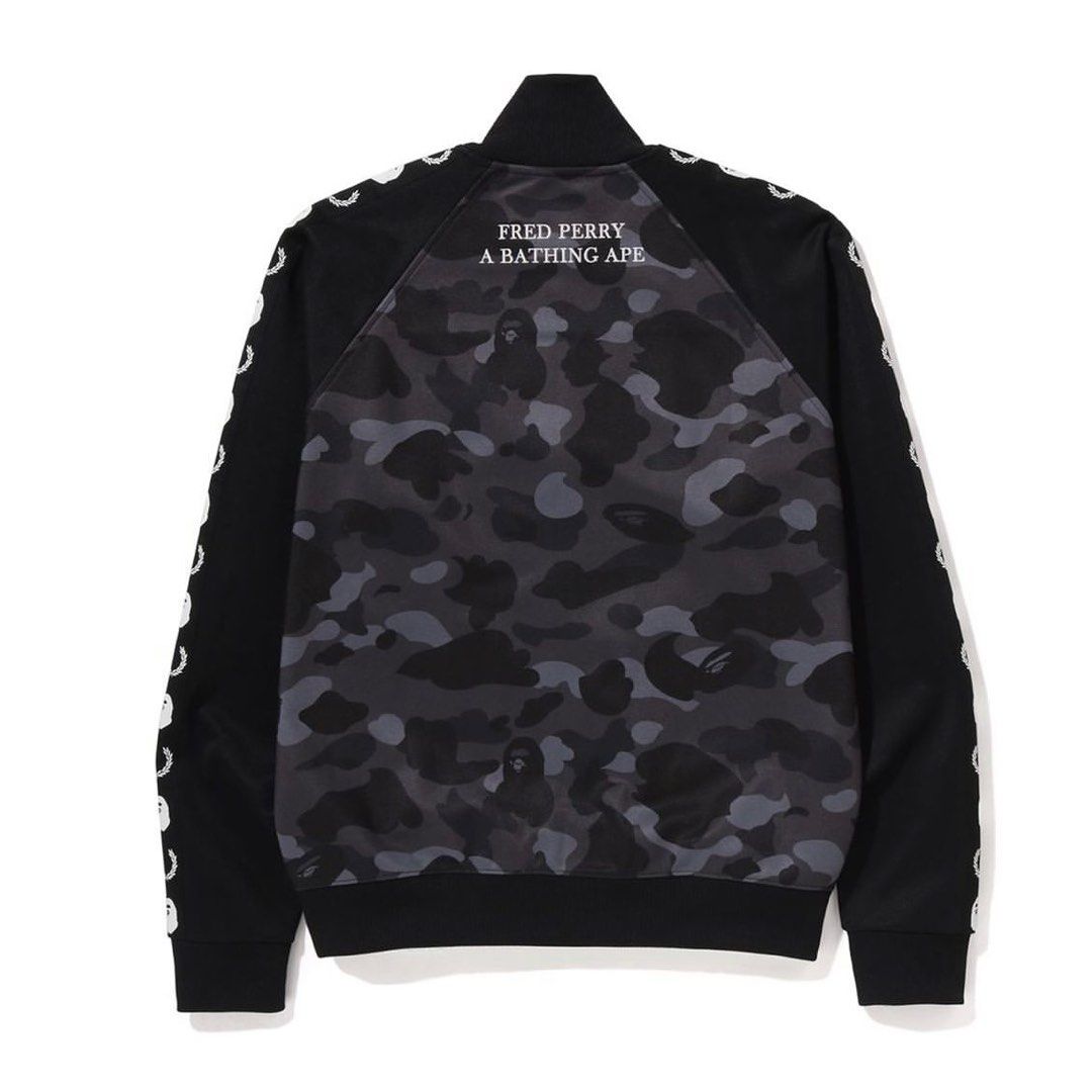 BAPE x Fred Perry Color Camo Track Jacket