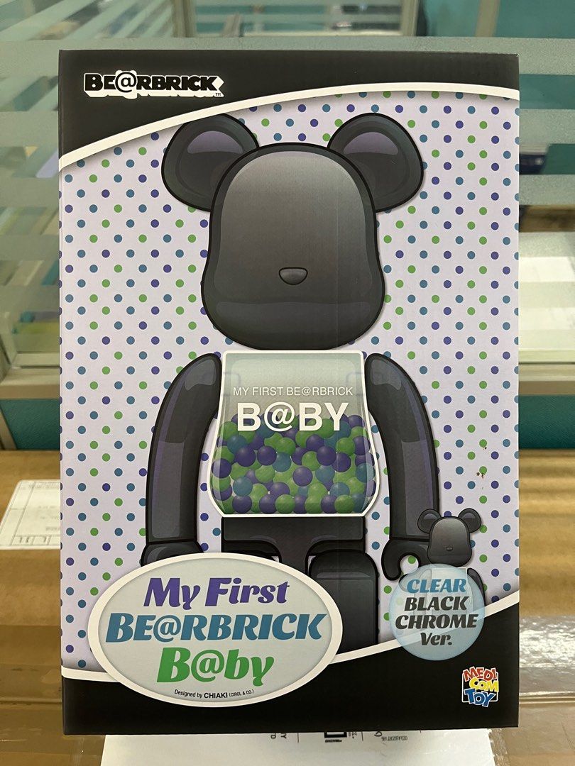 MY FIRST BE@RBRICK B@BY CLEAR BLACK