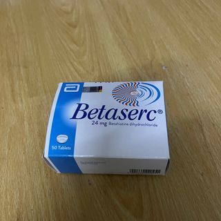 Betaserc 24mg Betahistine dihydrochloride Vertigo