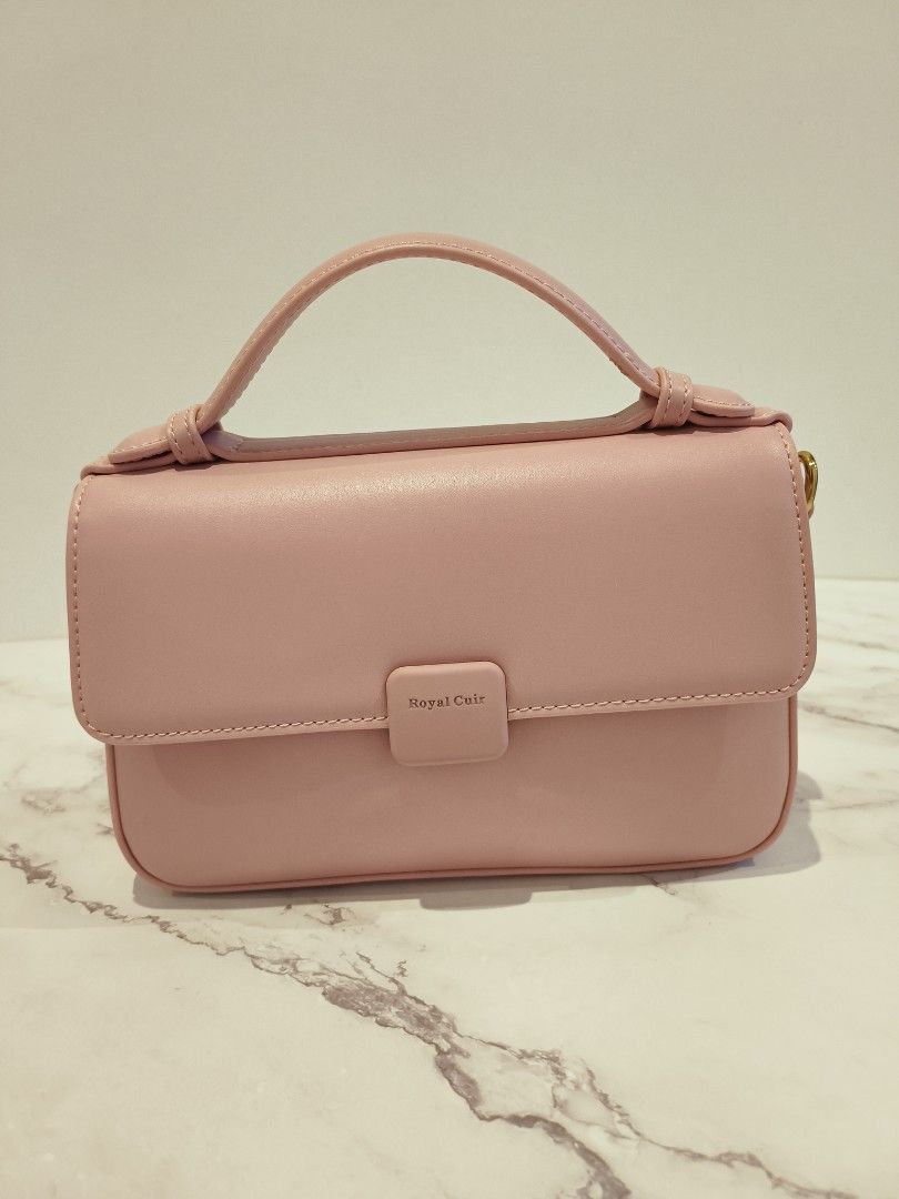 Mauve pink top bag