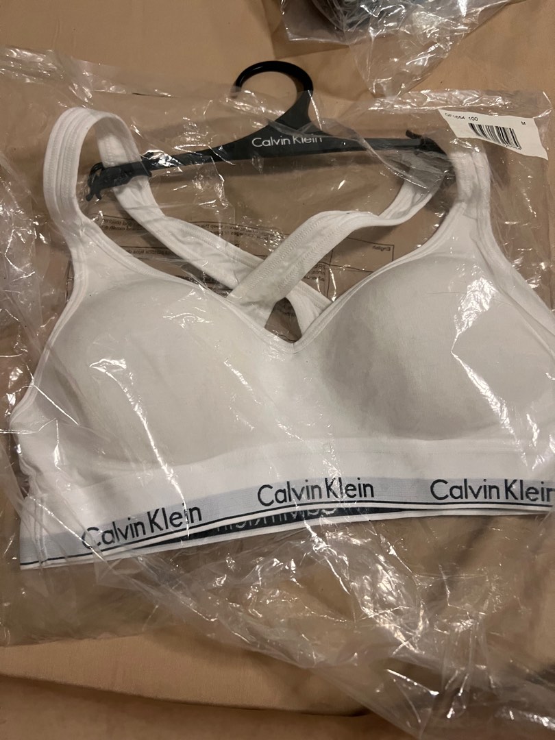 Calvin Klein Bralette authentic, Women's Fashion, New Undergarments &  Loungewear on Carousell