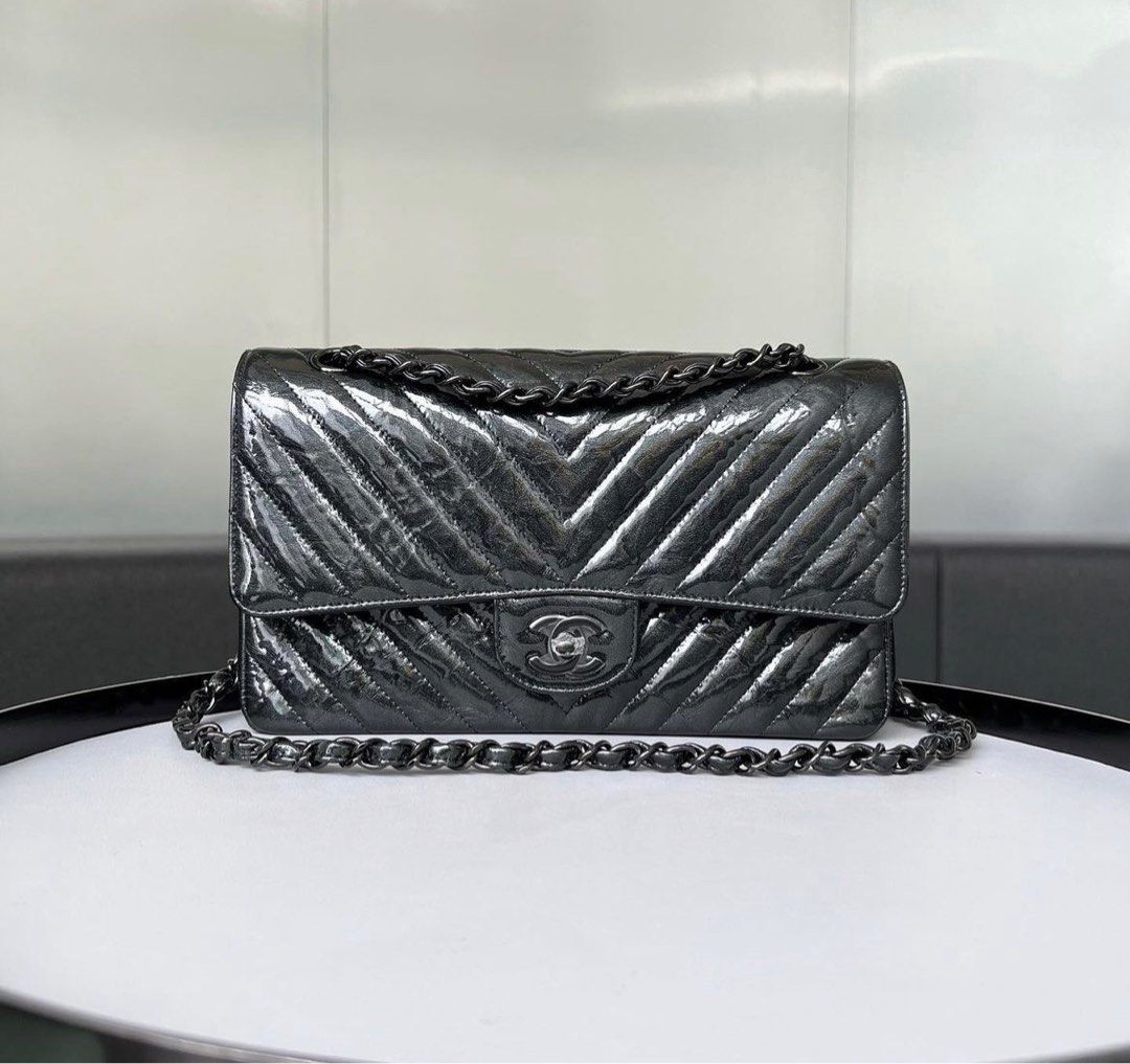 Chanel so black clearance crumpled calfskin