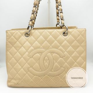 Chanel GST Caviar SHW Light Beige