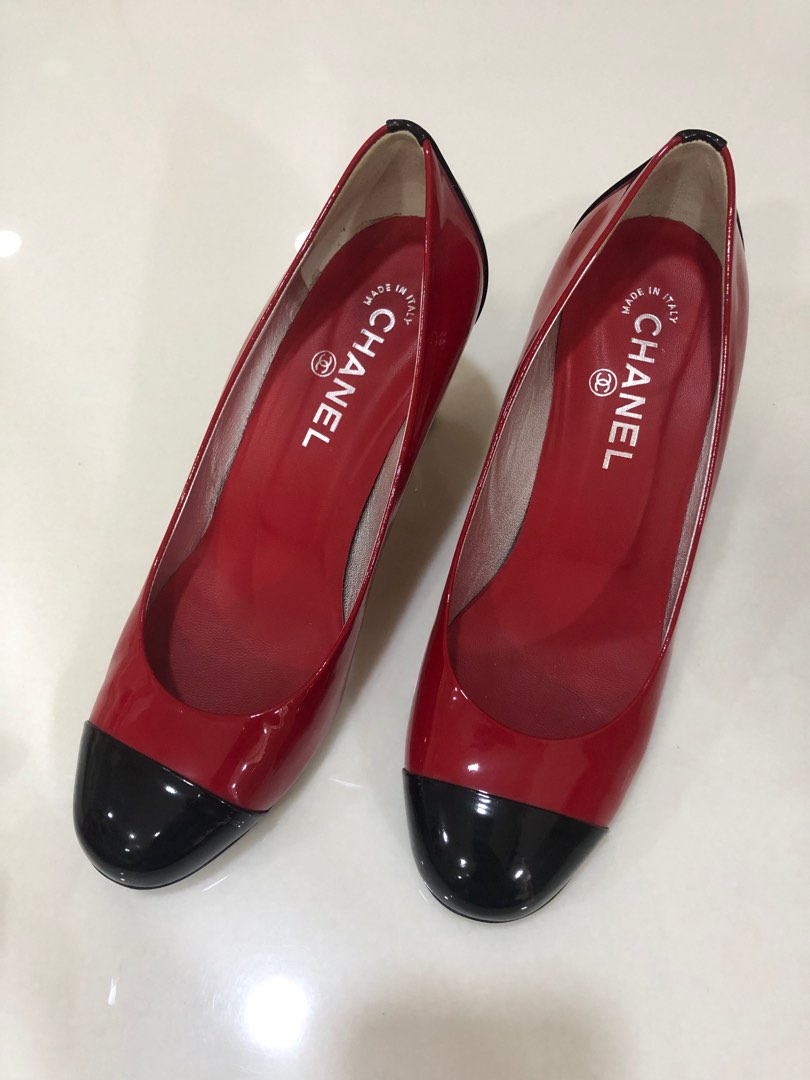 Chanel red shoes online