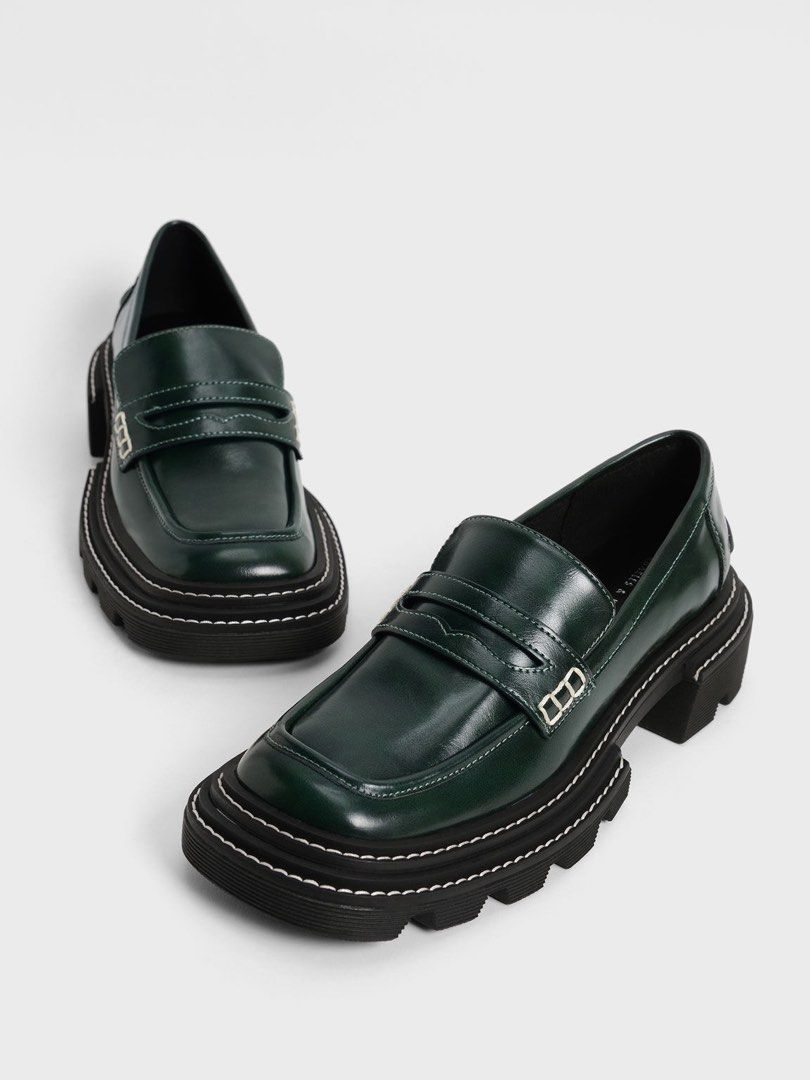 Chunky penny loafers online