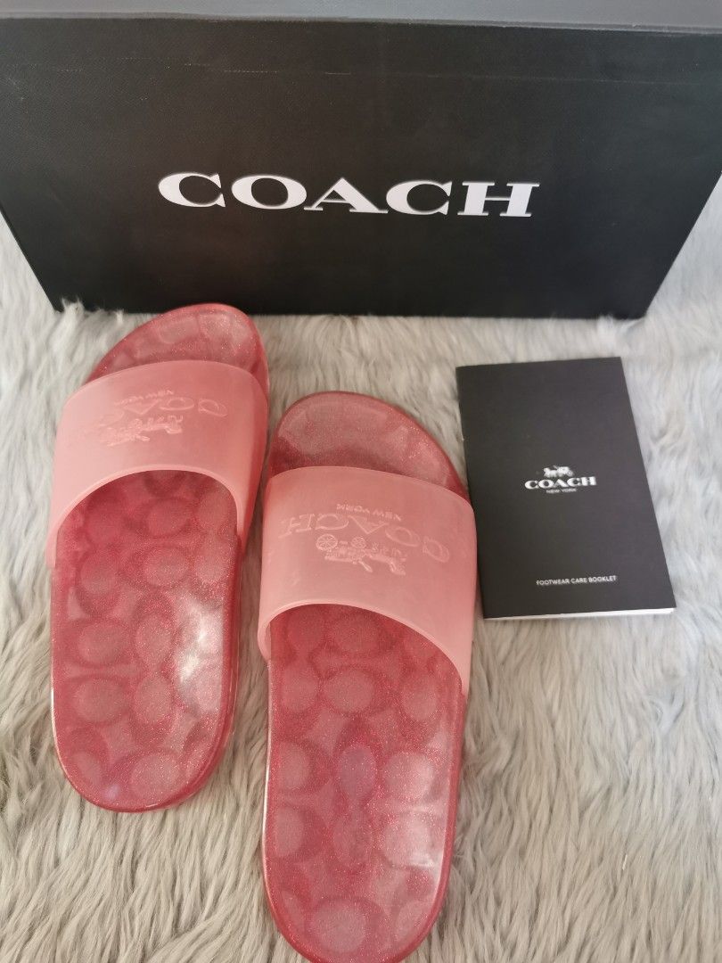 CoachUlyssa Rubber Slides, Women's Fashion, Footwear, Slippers and