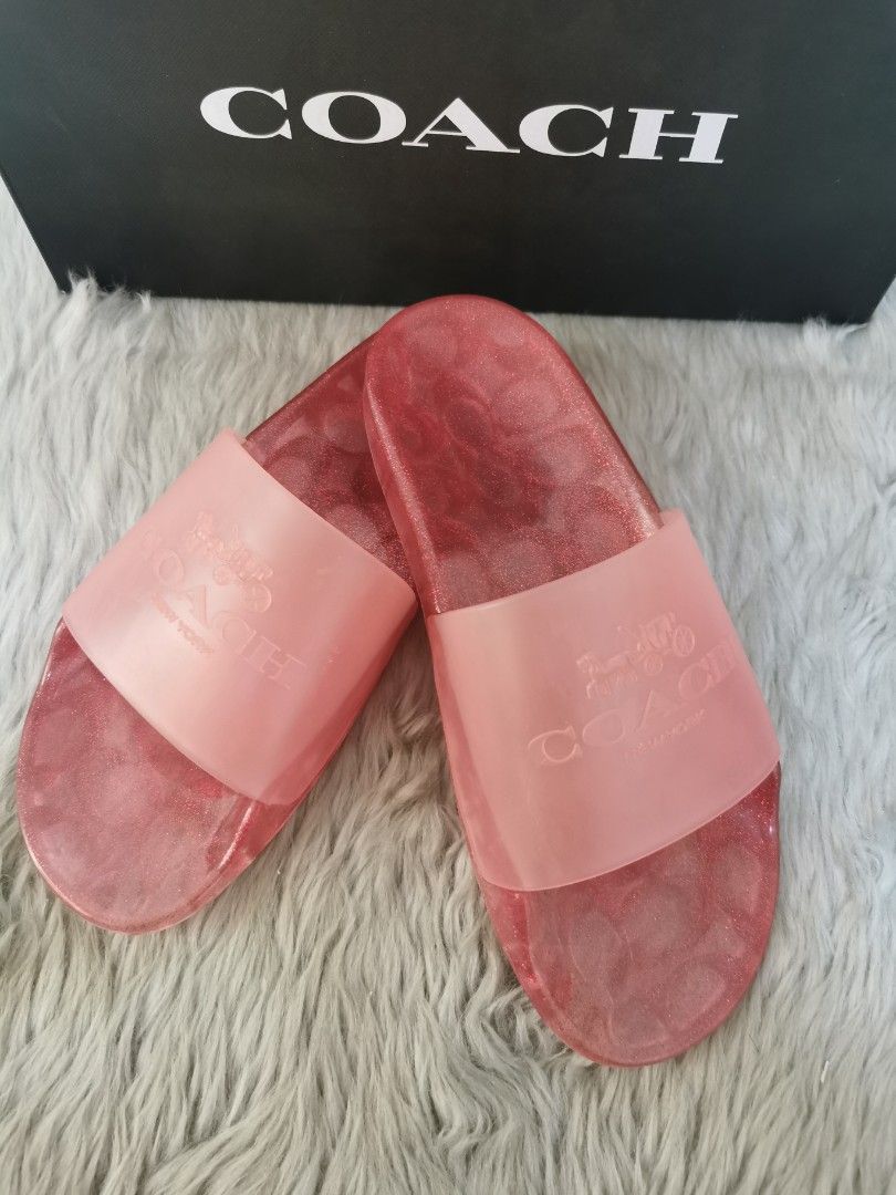 CoachUlyssa Rubber Slides, Women's Fashion, Footwear, Slippers and