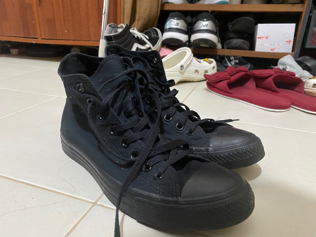 Full black converse online