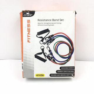 CRANE Fitness Resistance Band & Jumping Rope Set