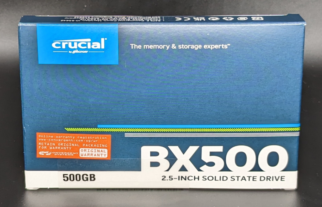 Crucial BX500, Local Warranty, 500GB 2.5" SATA SSD, Solid State Drive