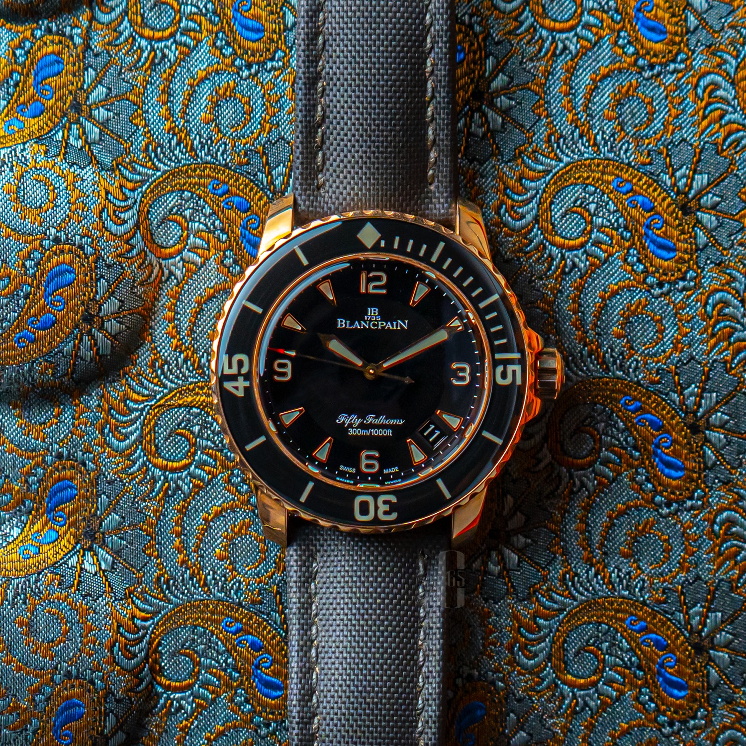 Blancpain fifty deals fathoms rose gold