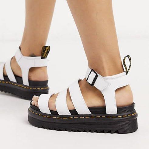 Docmart Dr. Martens 37 Wedges Sandals Platform White Fesyen