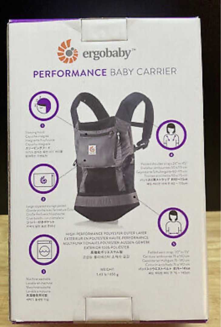 Ergobaby Performance Carrier - Porte-bébé - Charcoal Black