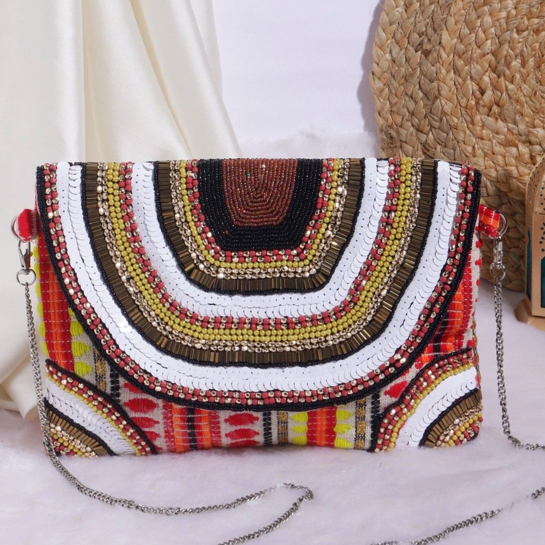 Traditional Design Colorful Bags / Pocket Book #28967 | Buy Indian Handbags  Online