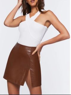 Forever 21 Brown Leather Skirt