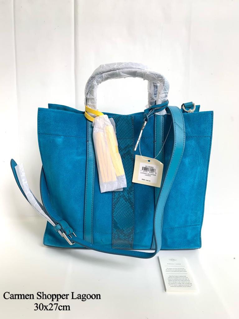 Fossil carmen shopper blue online
