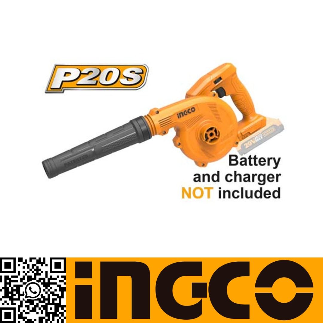 FREE DELIVERY】[P20S] INGCO 20v Cordless Mini Car Blower Code: CABLI20018,  Car Accessories, Accessories on Carousell