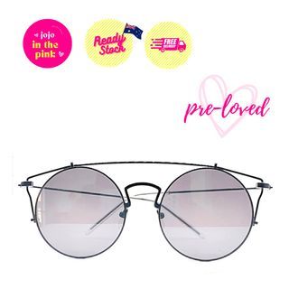 [FREE SHIPPING] PRE-LOVED Black Round Sunglasses