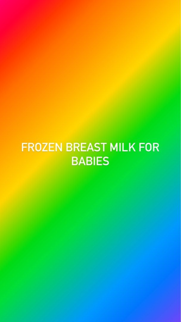 Frozen Breast Milk, Babies & Kids, Nursing & Feeding, Breastfeeding