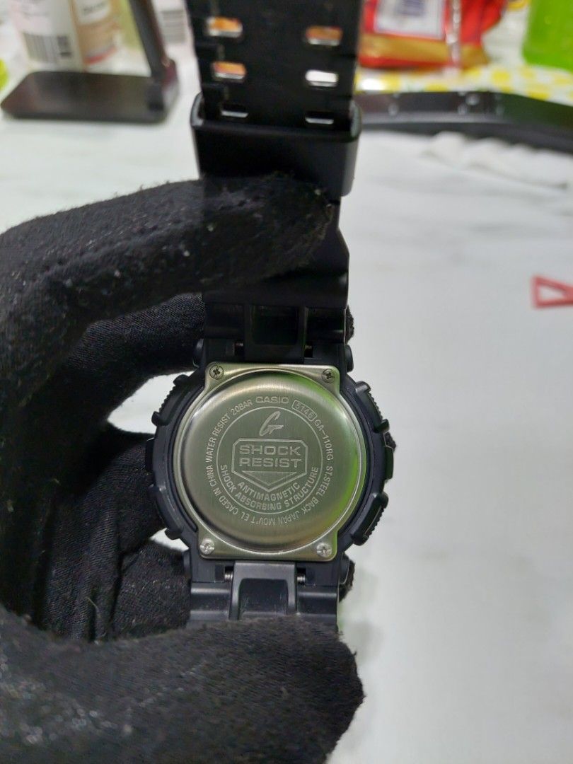 G- Shock (Category: Men's Watches) located in Singapore. Submitted by js_crystals (Listing ID 1221069264, Image 3). Description: Casio G-Shock GA-110RG (黑金） Retail $239 (门店销售$239）,now selling at $75 only!! (现在只售卖$75） *Condition 9/10 (几乎全新） *No Box (没有盒子） *meet up or mailing (面交或者邮寄）.