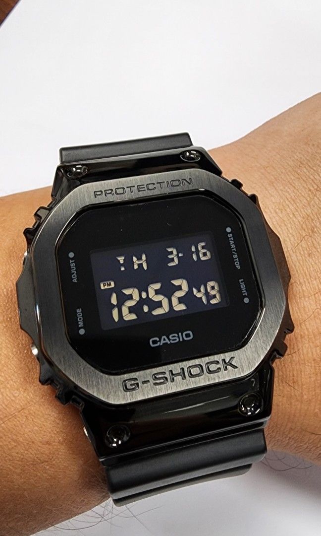 G Shock Gm-5600-1 (G Shock Square Metal), Men'S Fashion, Watches &  Accessories, Watches On Carousell