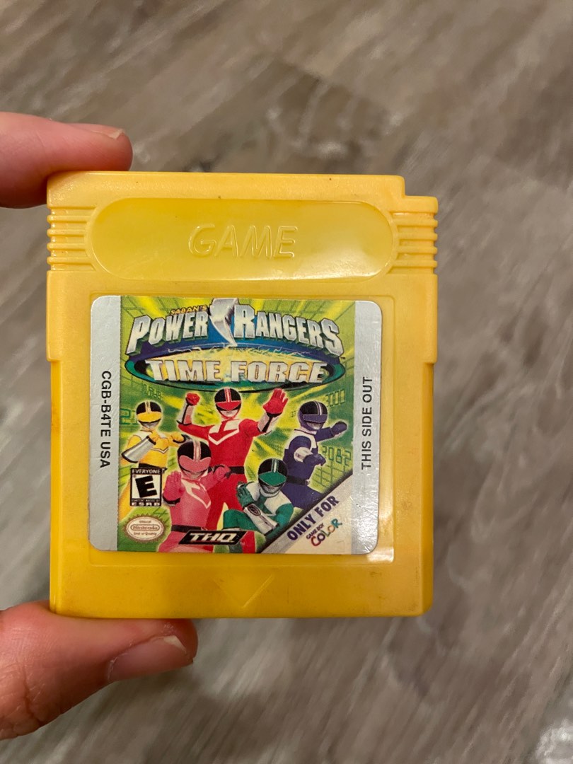 Gameboy BL Game Power Rangers Time Force on Carousell