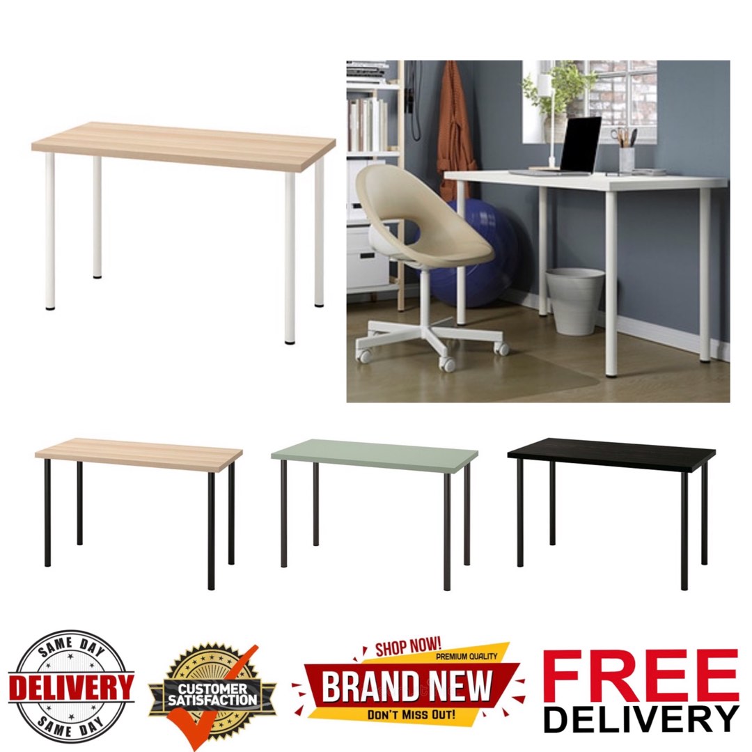 Gaming desk office desk LAGKAPTEN / ADILS Desk White 120x60, Furniture