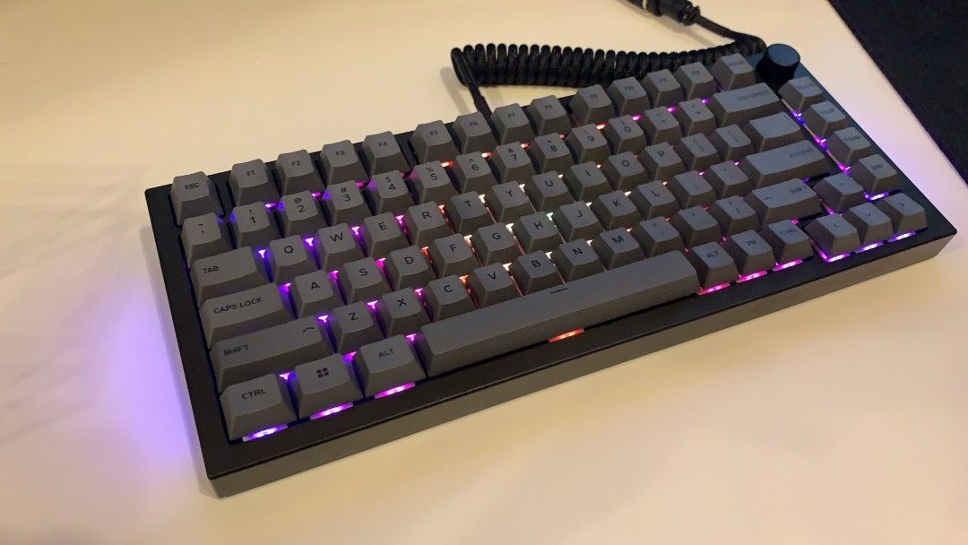 Glorious keyboard gmmk pro with holy panda switches full accessories