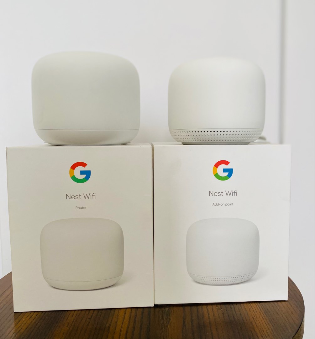 Google Nest WiFi Router and 1 add on point 2021 2nd Gen with Smart