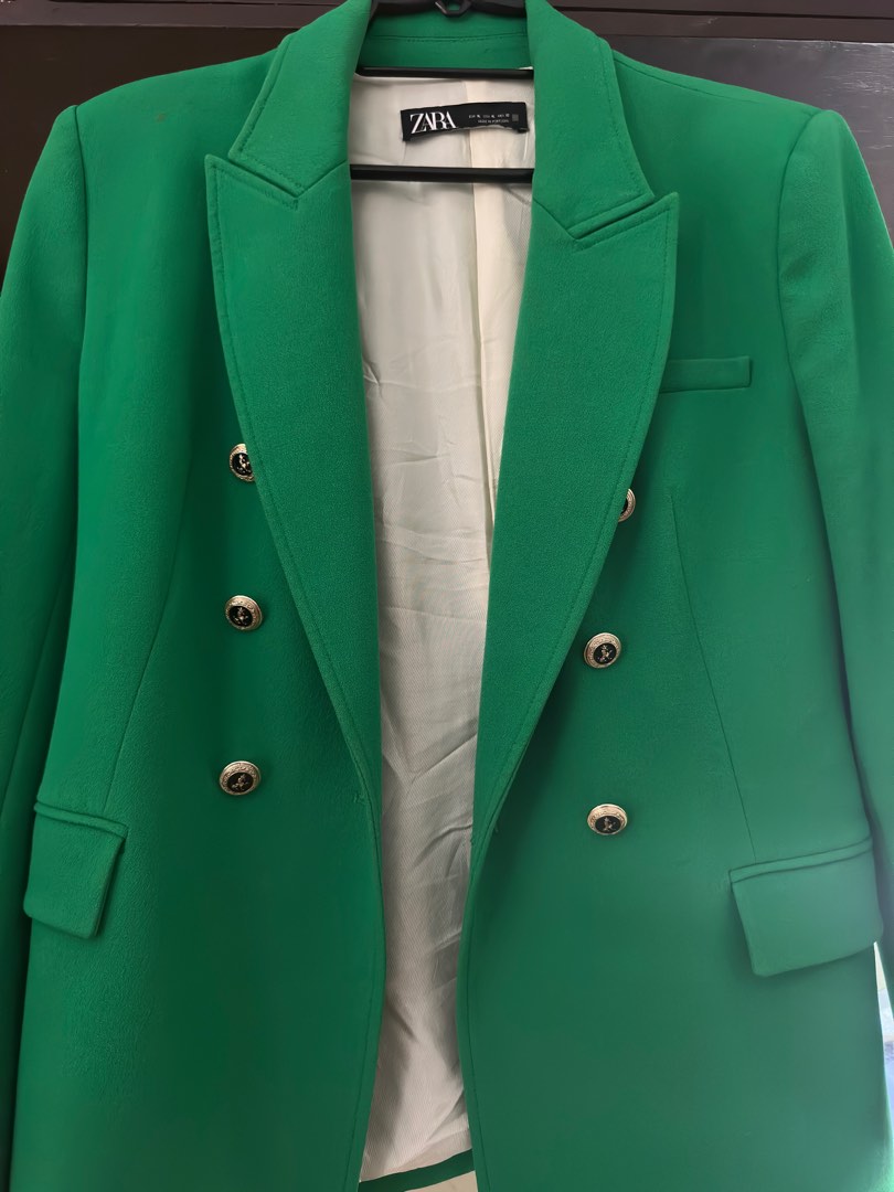 Green Zara Blazer on Carousell