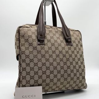 Gucci Handbag Used Beige Leather