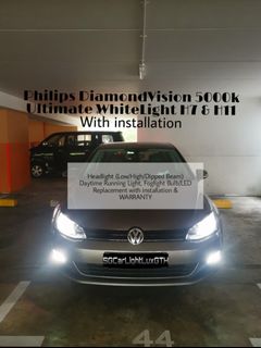 💡Philips DiamondVision 5000k Ultimate WhiteLight/NAOEVO NR 6000K LED  With Installation! Collection item 1