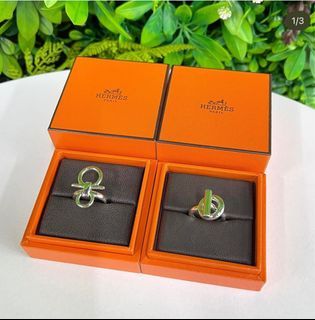Hermes silver ring