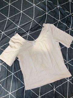 H&M cropped cotton jersey
