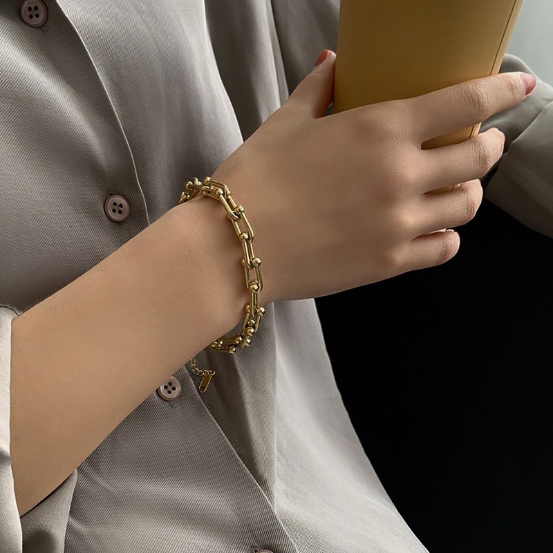 Horseshoe Chain Link Bracelet