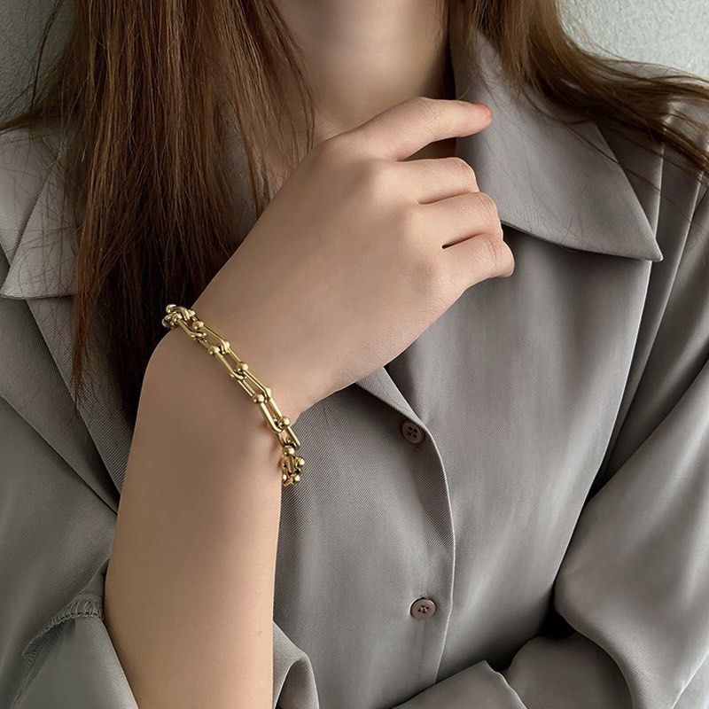 Horseshoe Chain Link Bracelet