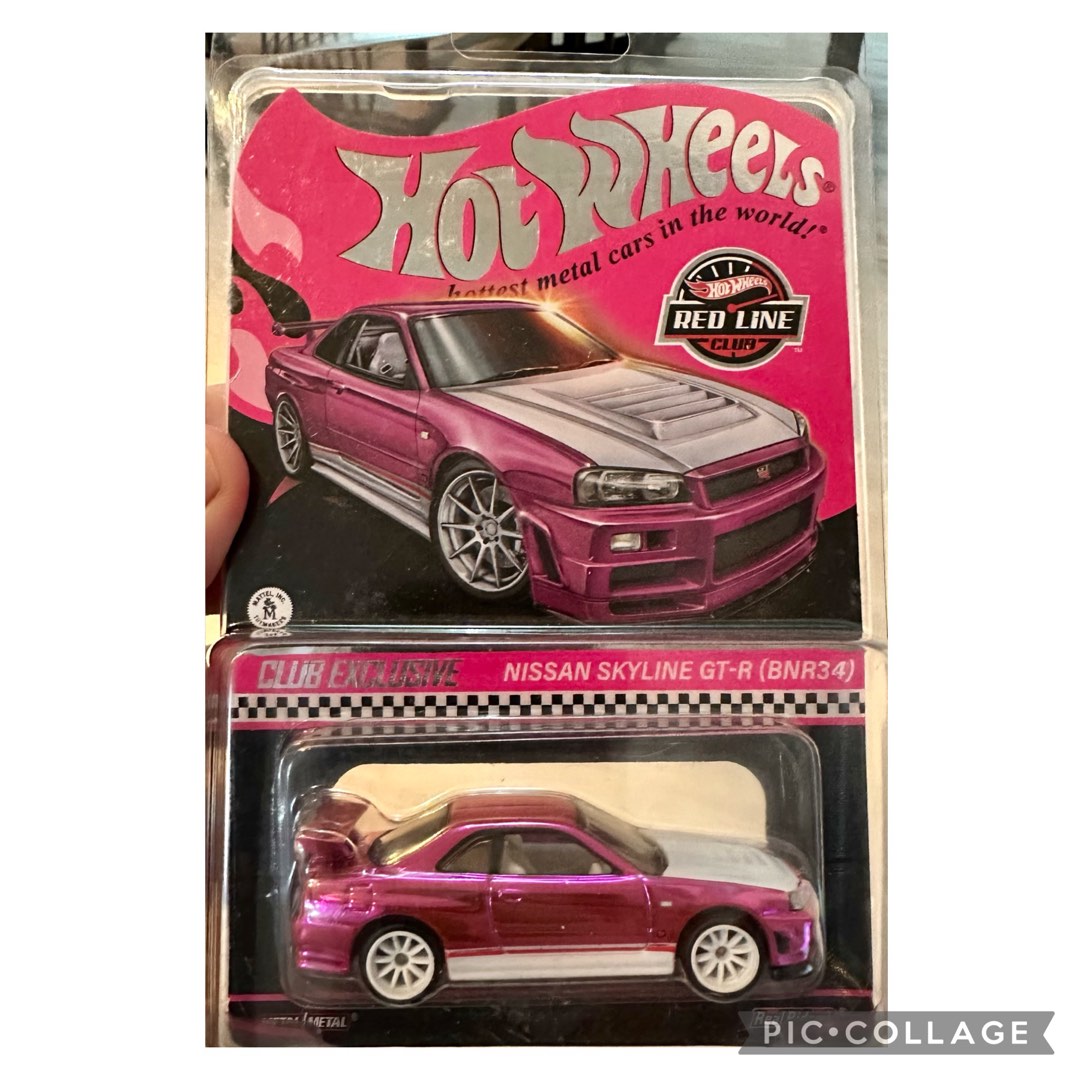 Hot Wheels RLC Pink Nissan Skyline BNR34, Hobbies & Toys, Memorabilia ...