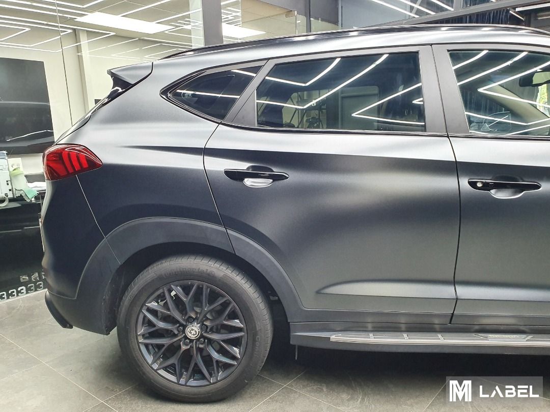 Hyundai Tucson Full Vinyl Wrap Diamond Heavy Metal Graphite Grey, Car Accessories, Car