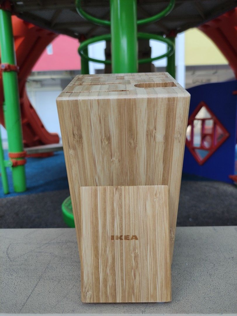 IKEA Bamboo Knife Holder Block, TV & Home Appliances, Kitchen