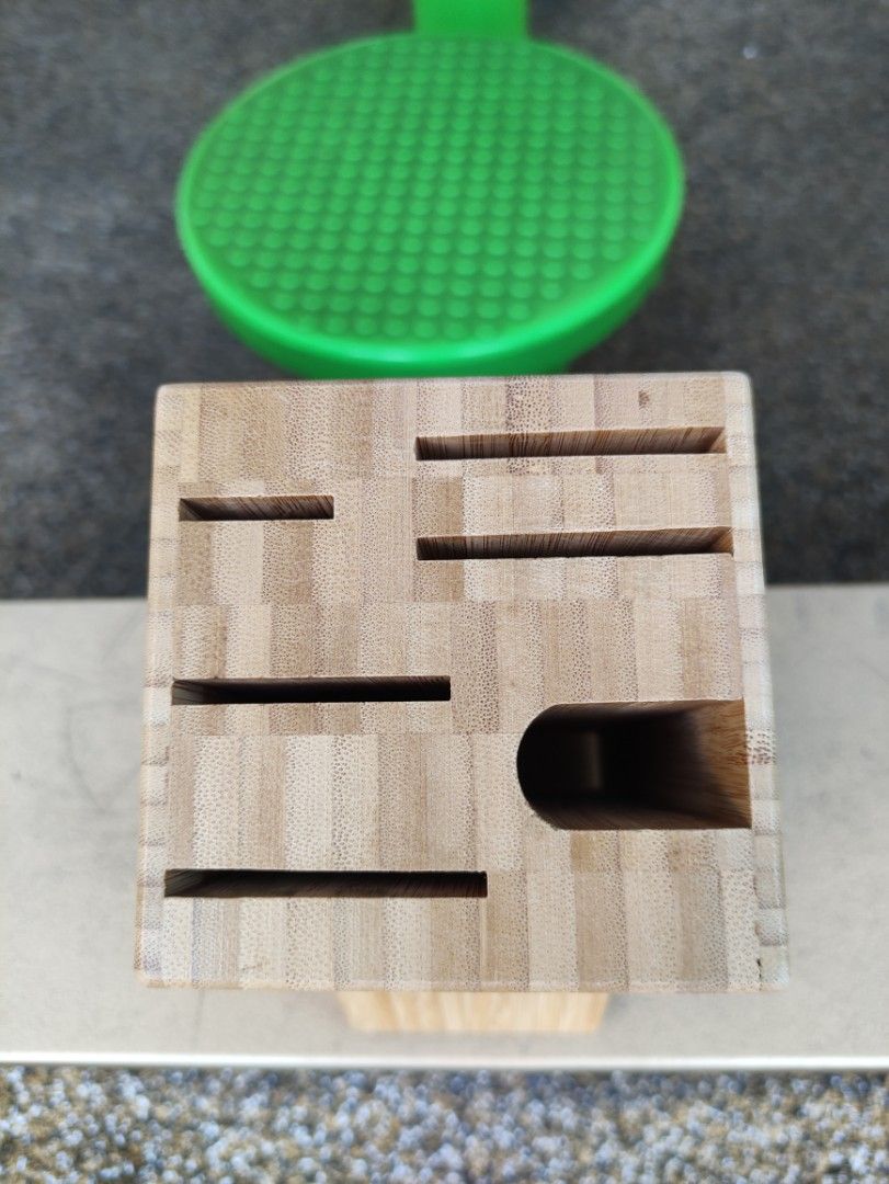 IKEA Bamboo Knife Holder Block, TV & Home Appliances, Kitchen