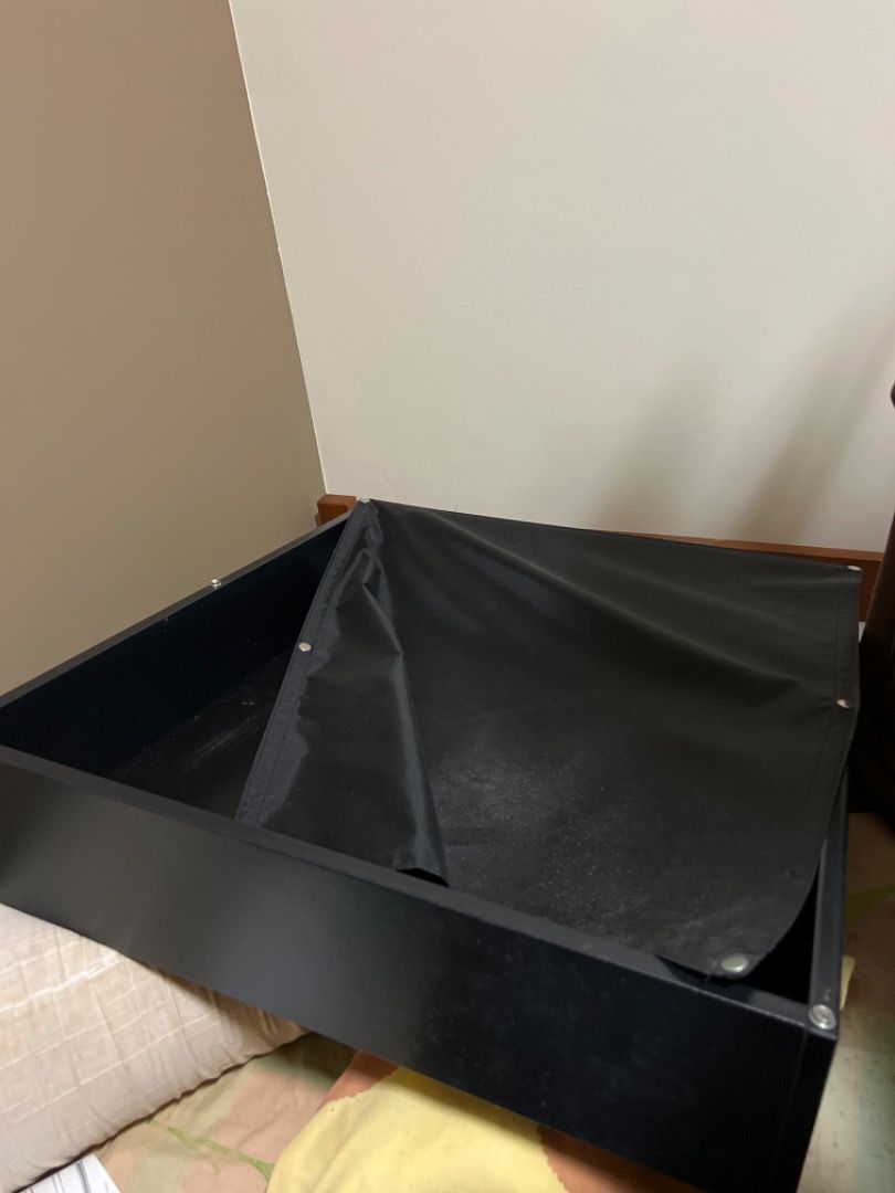 IKEA Vardo bed wooden storage box under bed storage box. 65x70 cm